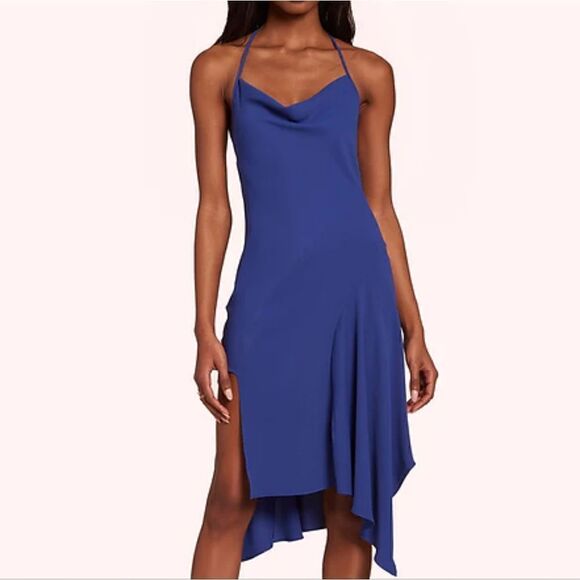 Amanda Uprichard Roselyn Dress In Admiral Blue Size Extra Small NWT - Picture 1 of 12